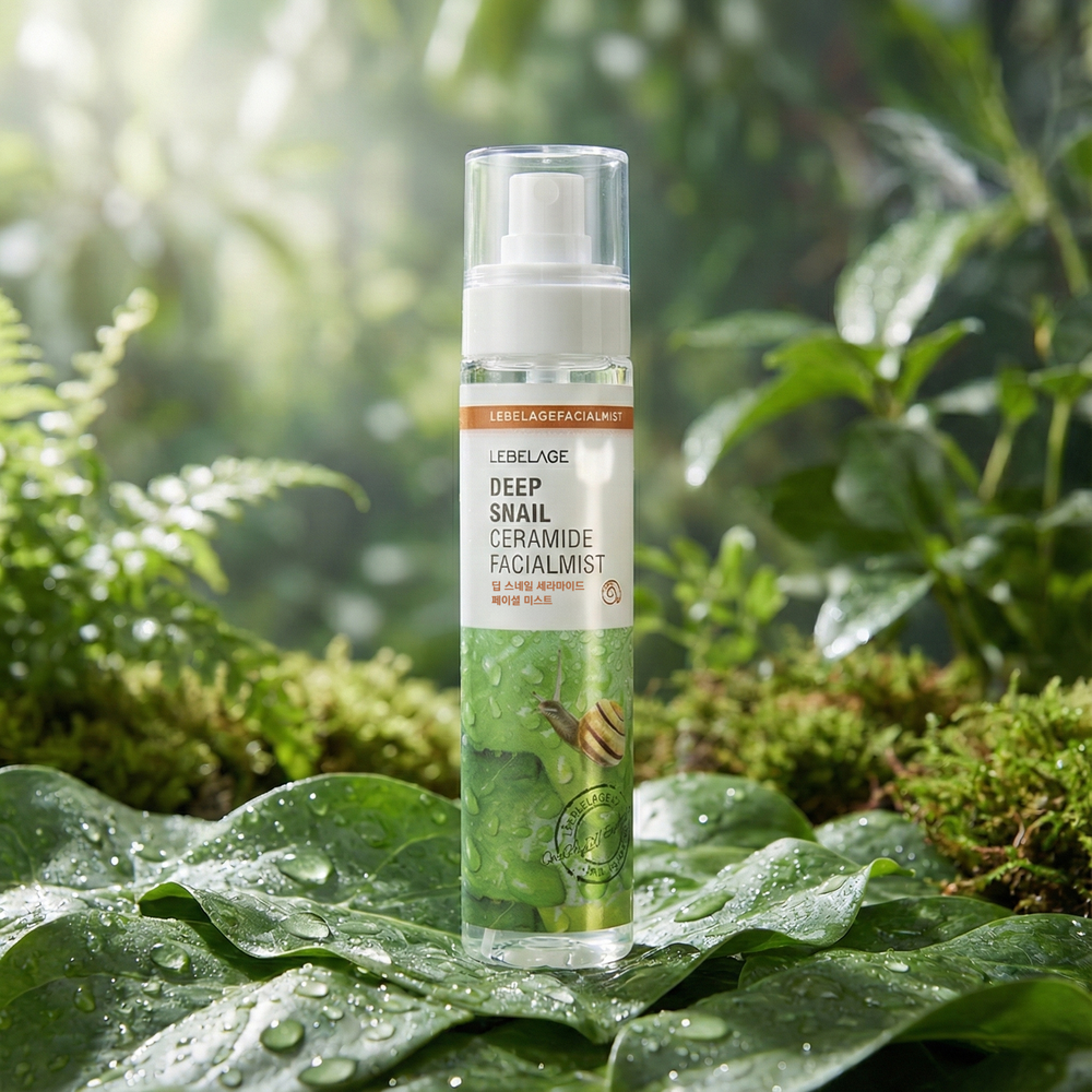 LEBELAGE Deep Snail Ceramide Facial Mist Hydrating Nutritious Skin Barrier Repair Soothing Fine Mist Spray for Dry Skin _ Made in Korea